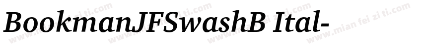 BookmanJFSwashB Ital字体转换